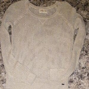 Hollister Women's Sparkling Cream Sweater